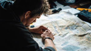 Man making battle plans | Long-term thinking