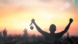 man raising hands | inner game