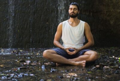 man meditating | how to be grounded