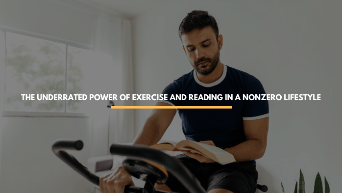 reading and exercising on a speed bike in a nonzero way
