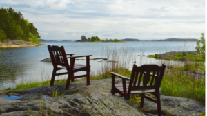 less stimulation stillness by the lake | monk mode