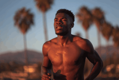 black man running | being consistent every day for 10 years