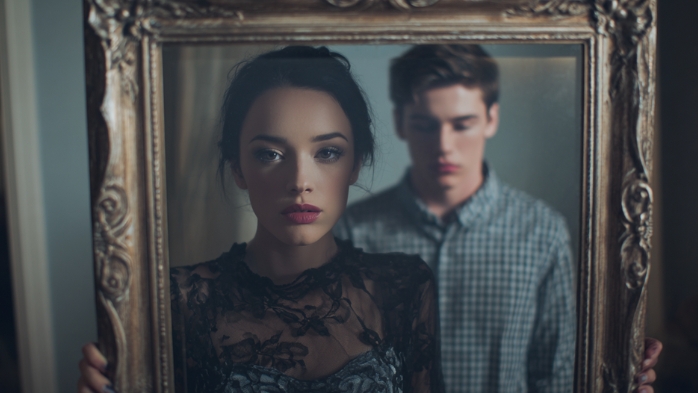 Woman controlling the frame | frame control