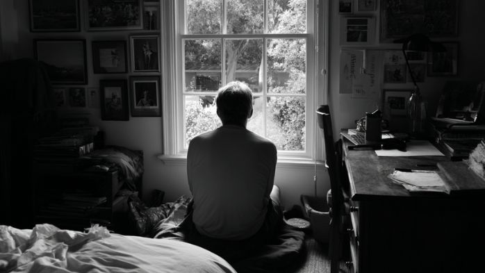 man staring out his window wishing and hoping | five years from now, you'll have wish you started today